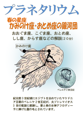 プラネタリウム春の番組ポスター